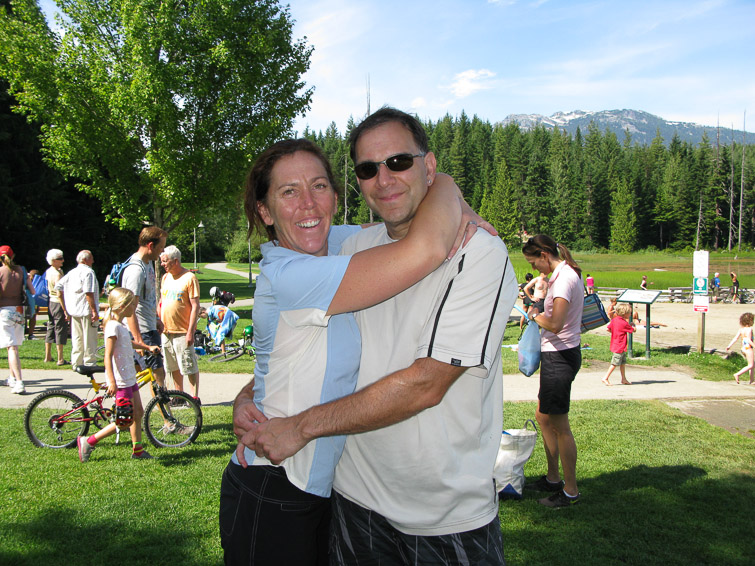 Raman and Tina at Lost Lake in July.
